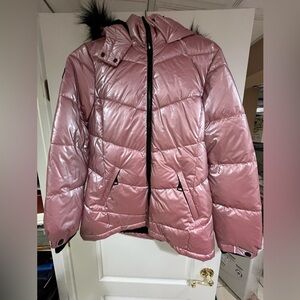 Justice girls hooded puffer